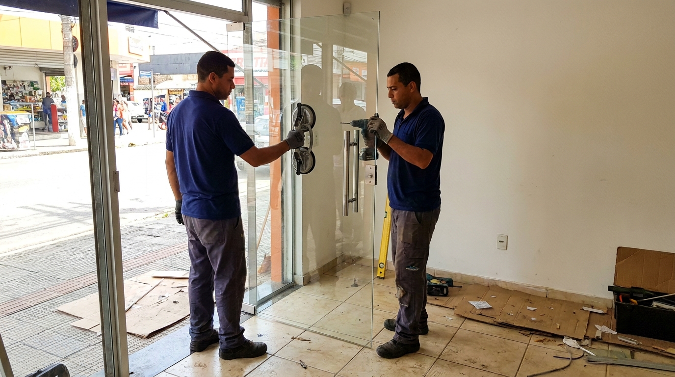 Portas em Vidro em Cuiabá‑MT